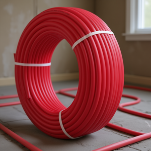 Tubería PEX-B con barrera de oxígeno de 1/2 pulgada y 900 pies, roja, para calefacción por suelo radiante, para uso residencial y comercial - Product Image 2