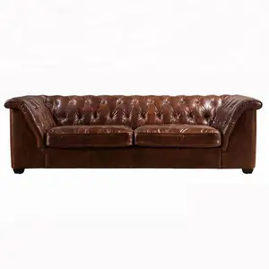 Soft Full Grain Biker Distressed Tan Leather Sofa modern sofa fabric