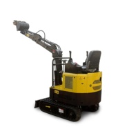 1 ton 1.5 ton usato mini escavatore per le vendite con tracce di cingoli in gomma e acciaio