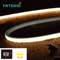 Bande LED néon sans zone sombre à découpe libre 12V 24V 120 LED/M 7W/M Lumière en silicone sans joint pour éclairage d'armoires de cuisine