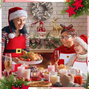 Tablier personnalisé <span class=keywords><strong>à</strong></span> thème de Noël 50*70cm, imperméable, 100% polyester, léger, pour la cuisine et l'extérieur, idéal comme cadeau – Prix usine - Product Image 4
