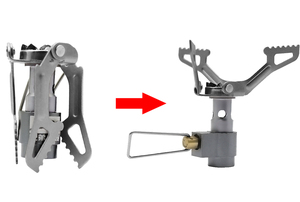 BRS Extérieure Cuisinière À Gaz Camping Brûleur À Gaz Portable Mini Titane Poêle Survie Four Poche Pique-Nique Cuisinière À Gaz brs-3000t - Product Image 2