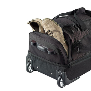 Trolley <strong>Travel</strong> <strong>Bags</strong> Waterproof Large Capacity Black Men Travelling <strong>Wheeled</strong> Useful Airport Duffle Trolley <strong>Bag</strong> - Product Image 3