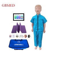 Maniquí anatómico de plástico CPR de 10 pulgadas, versión de tableta, modelo médico de entrenamiento para escuelas y hospitales, primeros auxilios