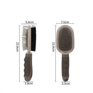 Spazzola per Animali Domestici Lynpet a Doppia Faccia in Plastica di Lusso, Pettine per Cani e Gatti, Facile da Usare per Pulizia del <span class=keywords><strong>Pelo</strong></span>, Rimozione di Nodi, Grovigli e <span class=keywords><strong>Pelo</strong></span> Morto - Product Image 6