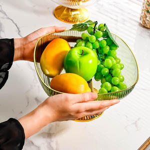 ถาดผลไม้ ห้องนั่งเล่น โต๊ะกาแฟ ของใช้ในบ้าน ปี <span class=keywords><strong>2023</strong></span> รุ่นใหม่ หรูหรา ระดับไฮเอนด์ ขนมขบเคี้ยว ถาดคริสตัล - Product Image 5