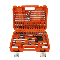 Srunv 50BV30 Ensemble d'outils professionnels de 216 pièces, boîte de rangement, clés à douille