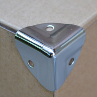 Protection d'angle triangulaire à 90 degrés en acier inoxydable pour boîtes en bois, accessoires de quincaillerie pour meubles