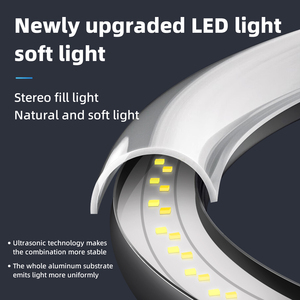 Anneau <span class=keywords><strong>lumineux</strong></span> LED tricolore de 10 pouces avec trépied <span class=keywords><strong>pour</strong></span> maquillage, diffusion en direct et vidéos TikTok – Vente en gros - Product Image 2