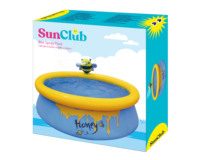 Piscine gonflable Jilong Avenli 12010 avec pulvérisation d'eau, 1,5 m x 41 cm, pour enfants, jouets gonflables d'extérieur