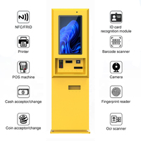 Terminal de Pago para Lavado de Autos con Pantalla Táctil de 27/32 Pulgadas, IP65 Impermeable, Alto Brillo, Autoservicio, Reciclador de Monedas y Efectivo