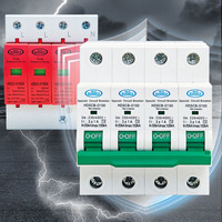 Disjoncteur de protection contre les surtensions HANDELE HDSCB-II100 4P SCB 100kA 230/400VAC en plastique, certifié CE