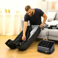 Bottes de compression à 6 chambres pour les jambes, bottes de récupération par compression d'air, drainage lymphatique pour les athlètes et l'entraînement en salle de sport