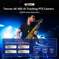 Sistema de Cámara PTZ 4K 20X NDI POE para Conferencias VX20M-4K NDI POE 20X AI HD MI USB3.0 RJ45 SDI NDI con Cámara y Controlador