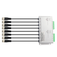 Hub Balun Vidéo Passif 8 Canaux 4K 8MP BNC vers RJ45 pour Surveillance de Sécurité