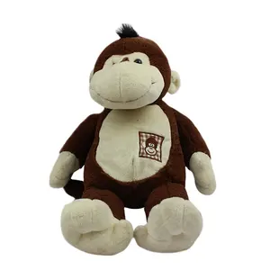 Proveedor de China, animal de peluche suave, mono sentado personalizado, juguete de peluche para bebé, mono, juguetes de peluche