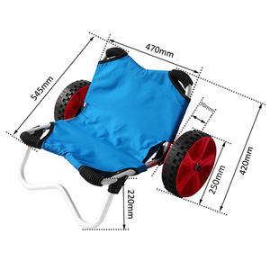 Алюминиевая тележка для пляжного Каяка, тележка для серфинга, рыбалки, для активного отдыха, дайвера - Product Image 6