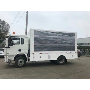 Shacman LED Screen Advertising Truck Double Lift LED P4 Display Screen Truck for Sale - Product Image 3