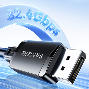 Câble SAMZHE Mini DP vers DP 1.4, adaptateur Thunderbolt 8K/60Hz, transfert bidirectionnel, convertisseur HD 4K/240Hz pour ordinateur portable Macbook, moniteur - Product Image 2