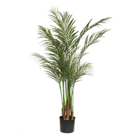Venda quente Árvores Artificiais 120 CENTÍMETROS Mini Havaí Palmeira Planta Em Vaso Para Decoração de Interiores de Plástico Ao Ar Livre Bonsai Decorativo