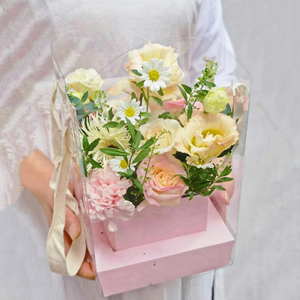 Nueva llegada portátil plegable caja <span class=keywords><strong>de</strong></span> ramo floral <span class=keywords><strong>bolsa</strong></span> <span class=keywords><strong>de</strong></span> regalo <span class=keywords><strong>de</strong></span> cartón con arreglo <span class=keywords><strong>de</strong></span> flores para ramos y materiales - Product Image 3