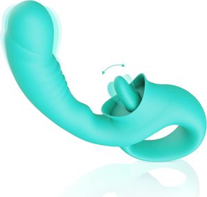 10-Frequenz Vibration 10-Frequenz Teleskop-Sexspielzeug Weiblicher Massage-Masturbator Kabellose Fernbedienung Erwachsenen-Zungenvibrator - Product Image 3