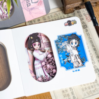 Cahier d'anime de dessin animé personnalisé ODM: Journal d'étudiant avec sculpture 3D de beauté chinoise Xi Shi
