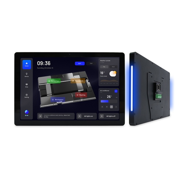 Android 10 Tablet Wall Mount Smart Home Control Panel 8/10.1" MT8768 4+64GB POE RS485 Linux Touch Panel