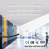 Capteur CCT réglable 50000 heures 5 ans 20 ~ 65w AC120V-277V IP66 LED éclairage étanche lumière d'urgence