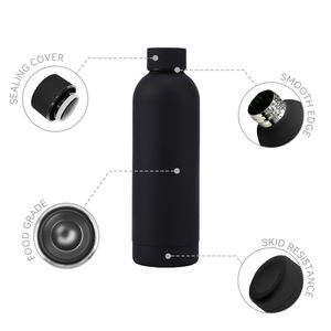 Bouteille d'eau isotherme personnalisée avec logo, 500 ml, bouteille de sport, bouteille à double paroi en acier inoxydable, thermos, 6-12 heures - Product Image 3