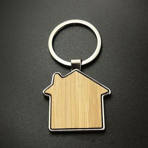 WSY146 Custom Logo Luxury Wood <b>Key</b> <b>Chains</b> Beech Wood Timber Keychain Wooden <b>Key</b> <b>Chains</b> for Laser Engraving Logo House Love Shape - Product Image 3