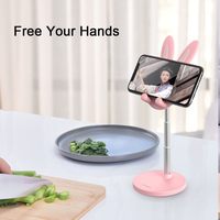 Support de téléphone portable, modèle mignon en forme de lapin, Angle réglable, nouveau,