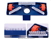 ICEGALAX Spa Kit de brosse de nettoyage de piscine Buse d'aspiration Dispositif d'aspiration Buse torrent avec barre à poils pour le nettoyage de la baignoire SPA