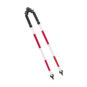 Bipiede per Rilevamento con Sgancio a Pollice per Asta Porta-Prisma Stazione Totale GPS GNSS - Rosso e Bianco - Product Image 6