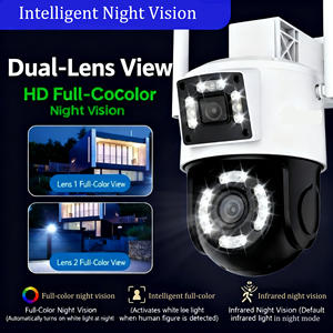 ระบบกล้องวงจรปิดภายในบ้าน <span class=keywords><strong>5PM</strong></span> ความละเอียด CMOS 2MP เสียงสองทาง มองเห็นในเวลากลางคืน ตรวจจับอัจฉริยะด้วย AI กล้องทรงกระบอกแบบแพน-ทิลท์ รองรับการ์ดหน่วยความจำ - Product Image 3