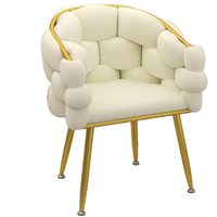 Luxuriöser Samt-Liner, strapazierfähiger Bubble Chair, Make-up-Hocker, modernes Wohnmöbel-Akzentstück für Schlafzimmer und Wohnzimmer