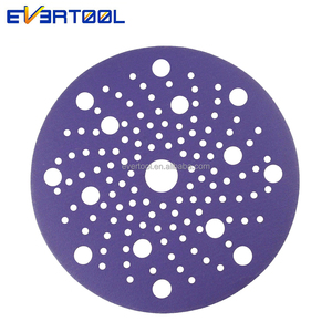 EVERTOOL Disque abrasif multi-perforé en céramique violette, disque de ponçage auto-agrippant, disques de ponçage pour l'automobile - Product Image 5