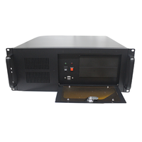 Caja de computadora industrial tipo rack 4u Servidor CNC Bit de disco duro múltiple horizontal con puerta y cerradura