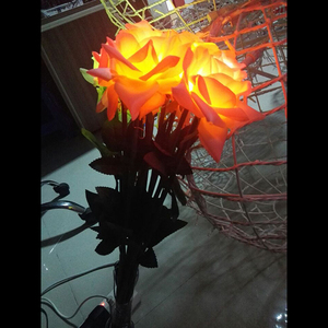 Outdoor Park Resort Tessuto Della Decorazione Artificiale del Fiore della Rosa Led Luci Di Natale - Product Image 4