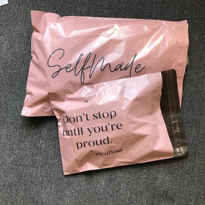 Glossy Pink ( 2 sides 1 color logo )