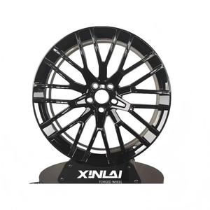 ล้อแม็กซ์อลูมิเนียมฟอร์จสั่งทำพิเศษ XINLAI สีดำเงา 5x114.3 หลายก้าน สำหรับเปลี่ยนหลังการขาย ขนาด 17-20 นิ้ว ET35 ใช้ได้กับรถยนต์ทั่วไป Hakka - Product Image 1