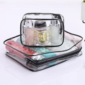 Trousse de Toilette Femme Imperméable avec Fermeture Éclair, Sac de Rangement Transparent pour Cosmétiques, Étui à Maquillage – Vente en Gros - Product Image 4