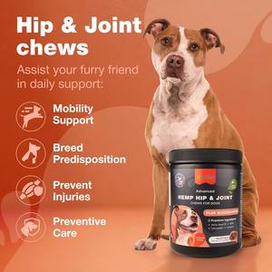 120 Soft Chews Supplément pour les hanches et les articulations pour chien Glucosamine Soulagement de la douleur Traite la chondroïtine Suppléments avancés pour les articulations de la hanche - Product Image 3