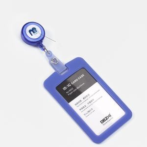 Retractable ID Card <b>Badge</b> Reel Clip Plastic <b>Badge</b> <b>Holder</b> Keychain Custom Logo Office School 32x90mm 600-900mm Expansion - Product Image 3