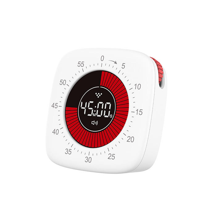 T26C Kitchen Timer 60-Minute Counting Digital Visual Plastic Timer for Kitchen Use