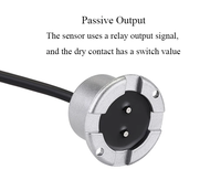 Détecteur de fuite d'eau filaire en alliage d'aluminium et ABS, capteur de fuite d'eau avec sortie NO, câble 5 conducteurs DC12V 24V, alarme de fuite au sol USB Type NO/NC