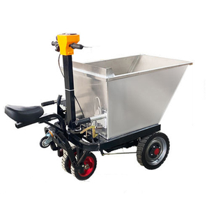 Stainless Steel Hand Push Ash Truck Breeding Pull Manure Feed Dump Trolley Mortar Brick <b>Transport</b> Small Dump Truck Hand Ash Truc - Product Image 1