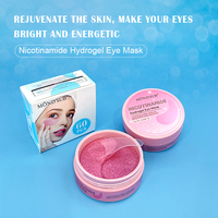 MOND'SUB Patchs pour les yeux en hydrogel personnalisés à la vitamine C et à l'aloe vera, masque pour les yeux en cristal hydratant contre les cernes