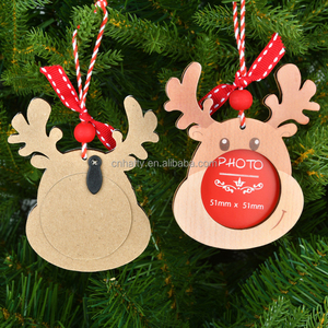 Custom Personalized Eco-Friendly Laser-Cut House Shape Christmas <b>Tree</b> <b>Ornaments</b> Wooden Crafts DIY Hanging Signs Factory - Product Image 2