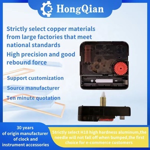 Jibang8848 nhà đồng hồ treo tường với thạch anh phong trào kim loại ngón tay đồng hồ phụ kiện máy đồng hồ phong trào cơ chế - Product Image 2